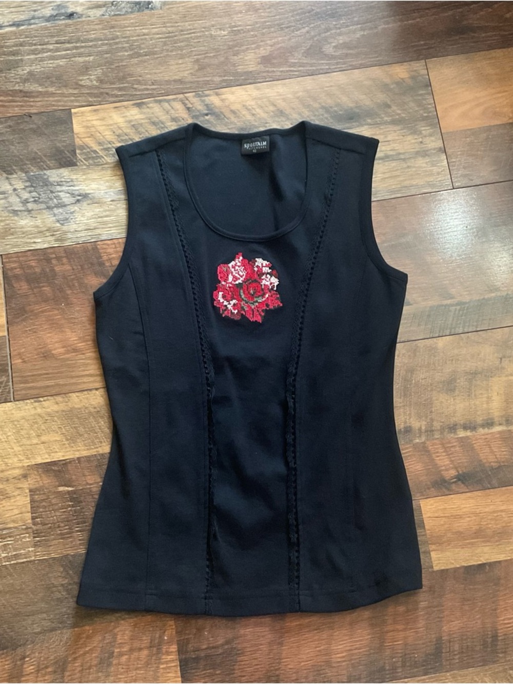 Sportalm Kitzbumel Black Flower Top 40